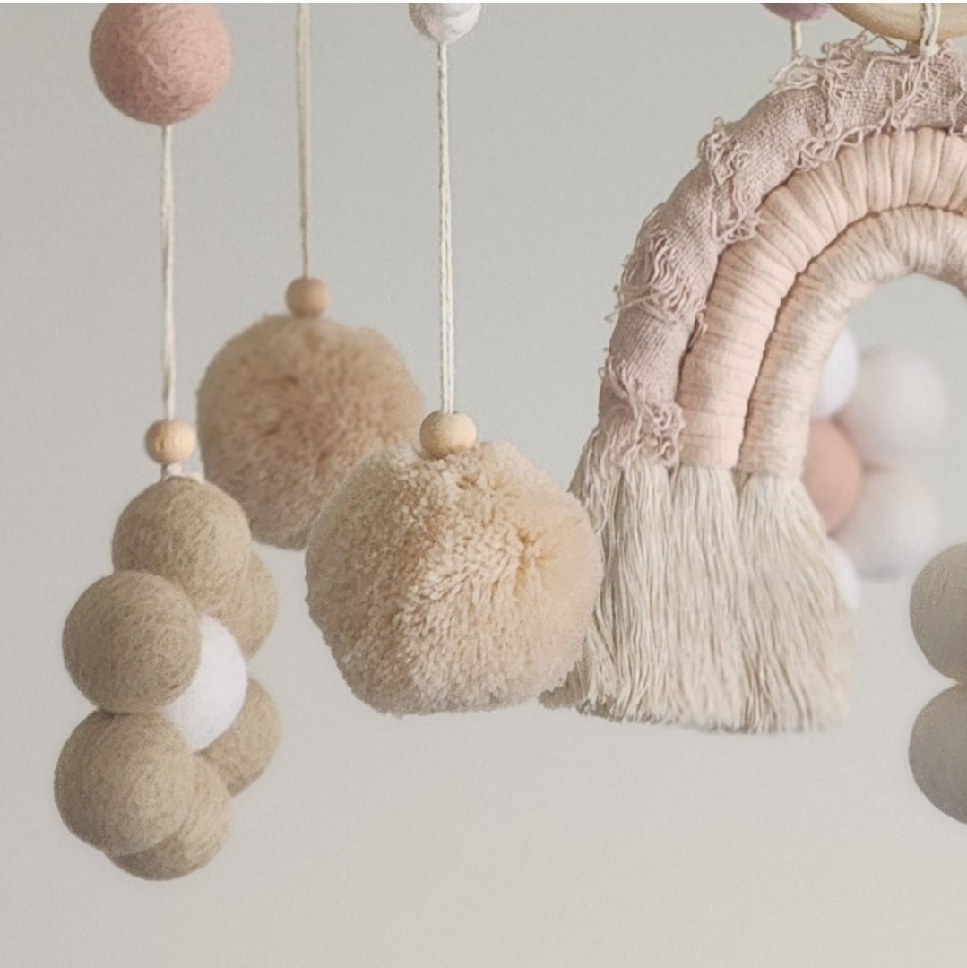 Build Your Own Mobile ~ Fluffy Wool Pom-Poms