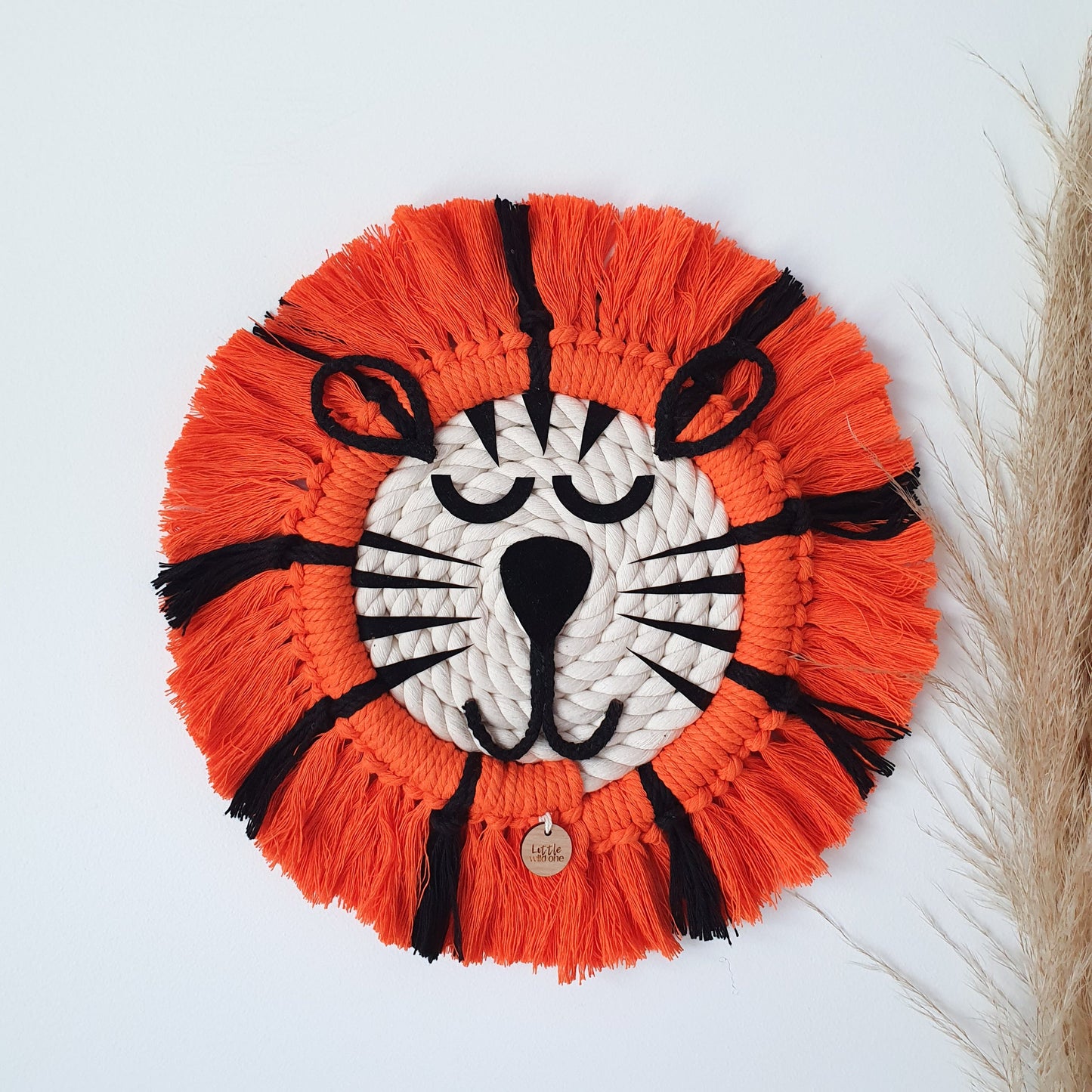 Macrame Tiger ~ Boho Animal Wall Hanging