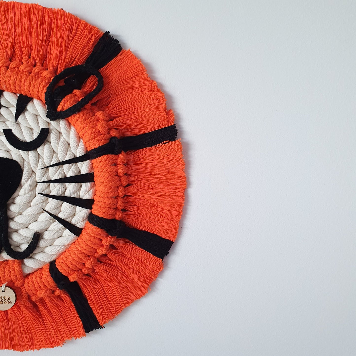 Macrame Tiger ~ Boho Animal Wall Hanging