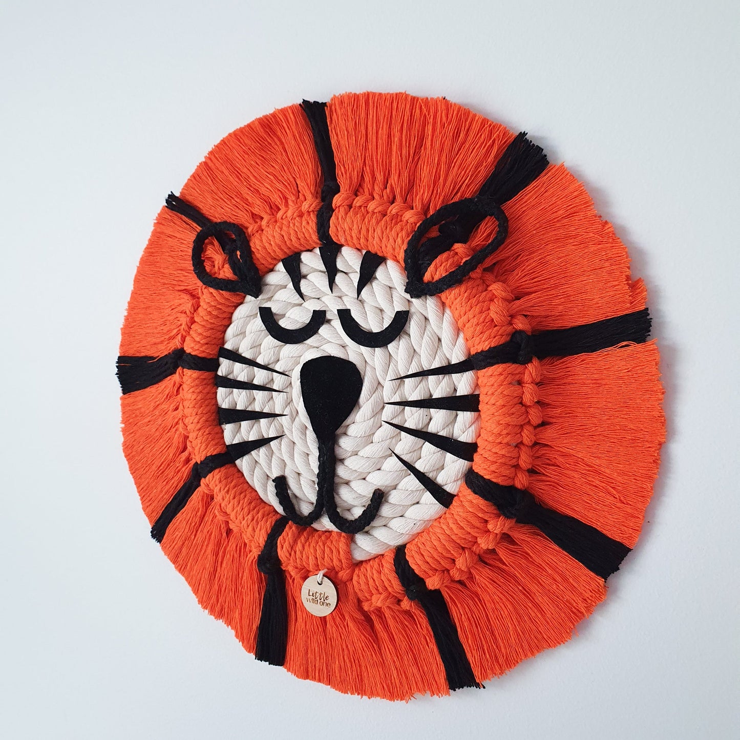 Macrame Tiger ~ Boho Animal Wall Hanging