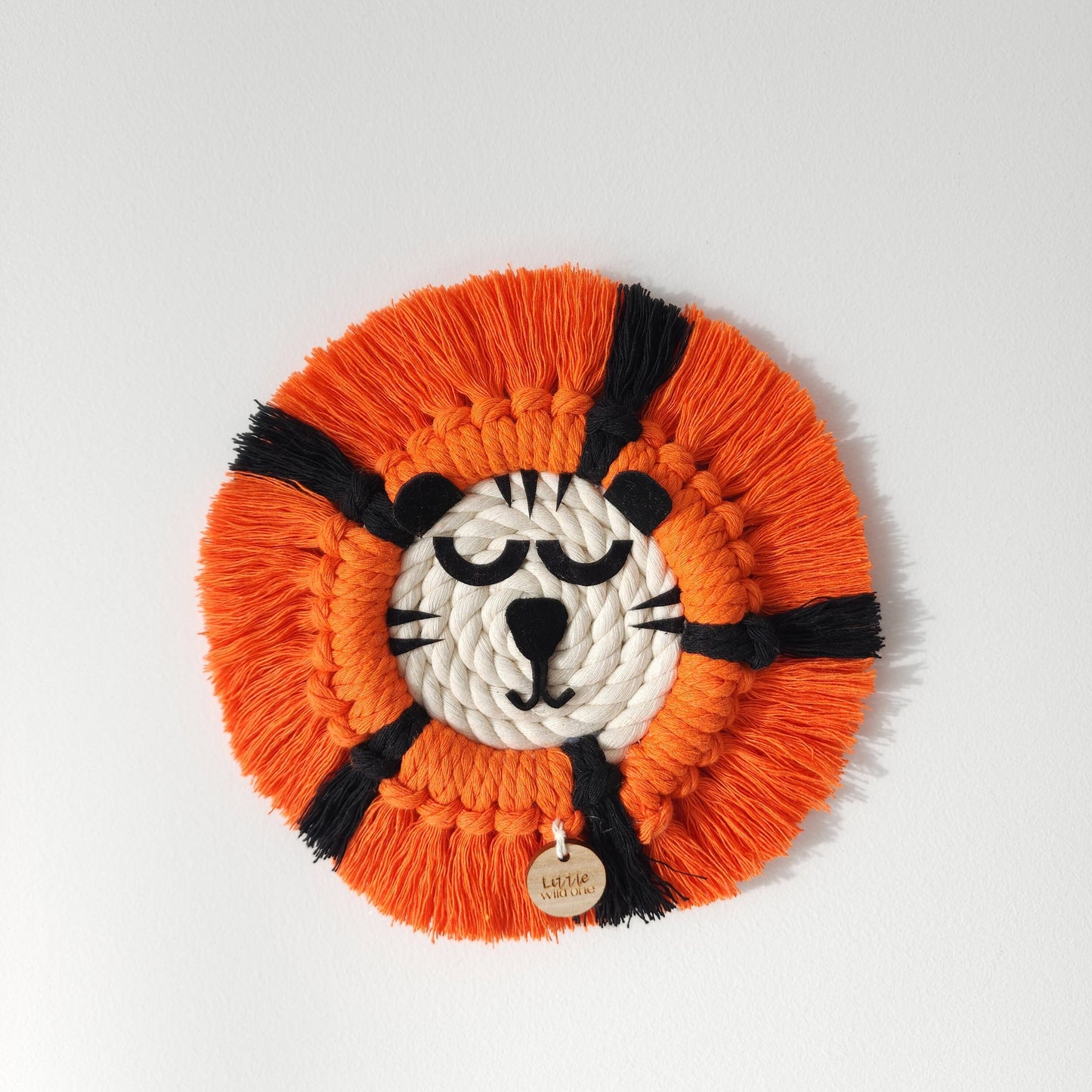 Macrame Tiger ~ Boho Animal Wall Hanging