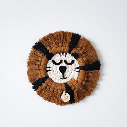 Macrame Tiger ~ Boho Animal Wall Hanging