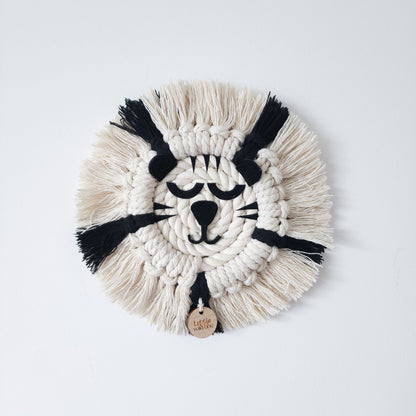 Macrame Tiger ~ Boho Animal Wall Hanging