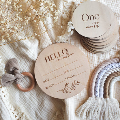 Boho Baby | Mum + Bub Milestone Set