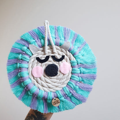 Macrame Unicorn ~ Boho Animal Wall Hanging