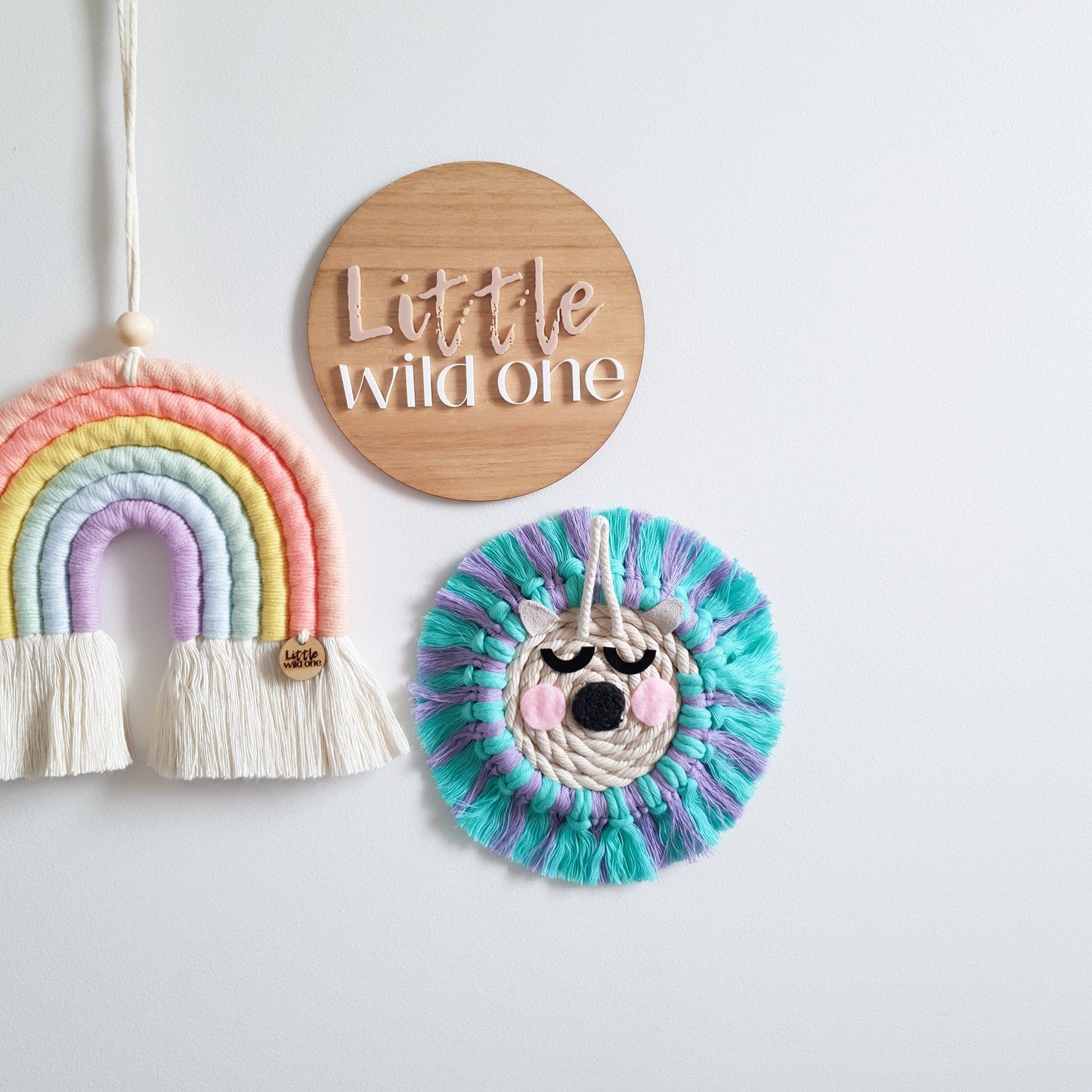 Macrame Unicorn ~ Boho Animal Wall Hanging