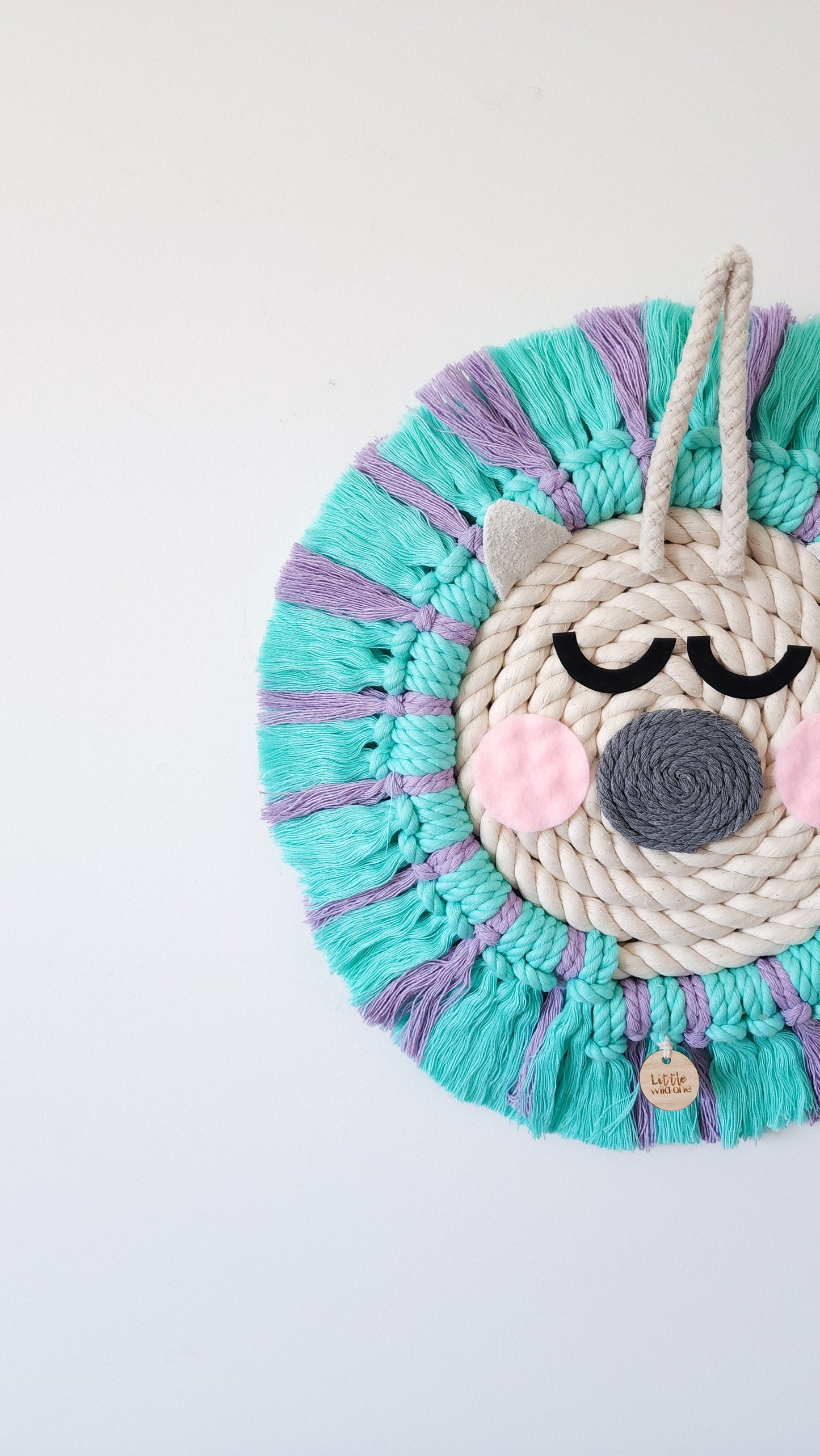 Macrame Unicorn ~ Boho Animal Wall Hanging