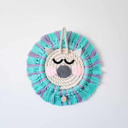 Macrame Unicorn ~ Boho Animal Wall Hanging