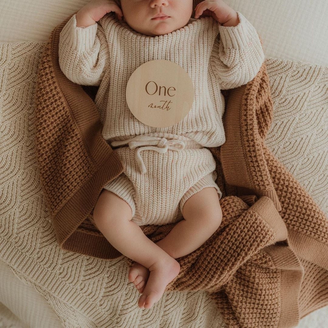 Boho Baby | Wooden Milestone Disc Set - Months