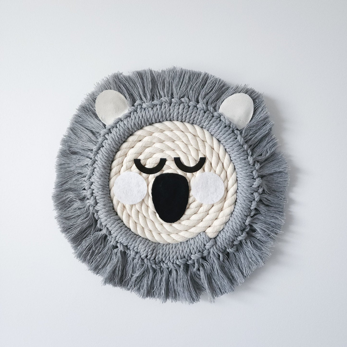 Macrame Koala ~ Boho Animal Wall Hanging