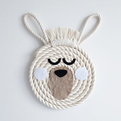 Macrame Kangaroo ~ Boho Animal Wall Hanging